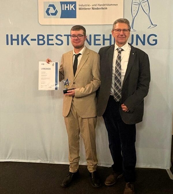 Simply the Best: WBBK-Absolvent bei IHK-Bestenehrung ausgezeichnet