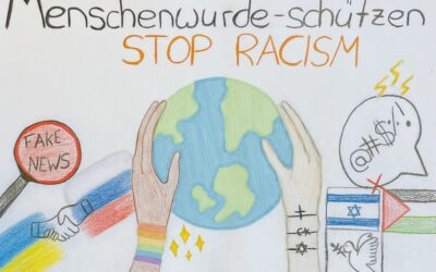 Willy-Brandt-Berufskolleg in Rheinhausen: Plakat-Aktion „Menschenwürde schützen“
